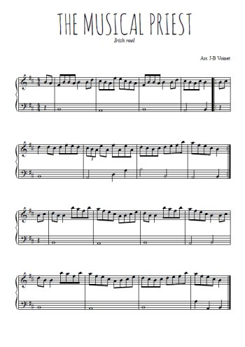 Téléchargez l'arrangement pour piano de la partition de The musical priest en PDF